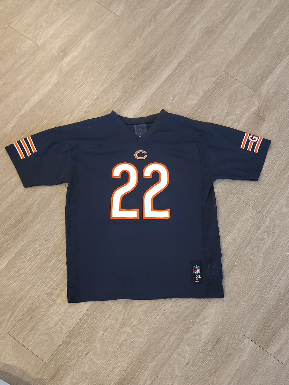 Nike Kids Navy Blue Chicago Bears #22 Jersey with Orange & White Accents